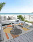 LOOMLAN Rugs Daeon Gray Washable Indoor-Outdoor Rug
