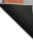 LOOMLAN Rugs Daeon Gray Washable Indoor-Outdoor Rug