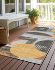 LOOMLAN Rugs Daeon Gray Washable Indoor-Outdoor Rug