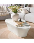 SUNPAN Dali White Outdoor Geometric Coffee Table