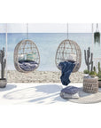 Sunset West Dana Carrara Marble Top Outdoor End Table