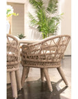 Sunset West Dana Rope Outdoor Dining Chair 2PC