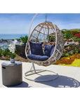 Dana Sunbrella Hanging Outdoor Hangging Chair-Outdoor Hanging Chairs-Sunset West-LOOMLAN