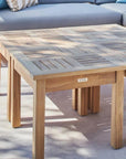 HiTeak Dane Square Teak Outdoor Side Table