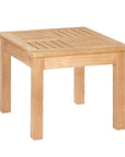 Dane Square Teak Outdoor Side Table-Outdoor Side Tables-HiTeak-LOOMLAN