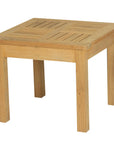 HiTeak Dane Square Teak Outdoor Side Table