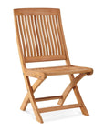 Devon Teak Folding Side Chair-Outdoor Lounge Chairs-HiTeak-LOOMLAN