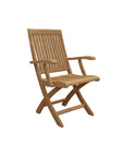 HiTeak Devon Teak Patio Rectangular Family Dining Set 9PC