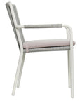 Dining Arm Chair Set of Two - White Outdoor-Outdoor Dining Chairs-Seasonal Living-LOOMLAN