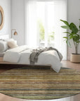 LOOMLAN Rugs Doravine Brown Washable Indoor-Outdoor Rug