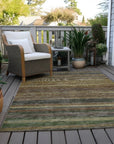 LOOMLAN Rugs Doravine Brown Washable Indoor-Outdoor Rug