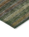 LOOMLAN Rugs Doravine Brown Washable Indoor-Outdoor Rug