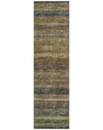 LOOMLAN Rugs Doravine Brown Washable Indoor-Outdoor Rug