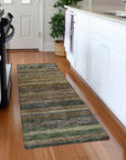 LOOMLAN Rugs Doravine Brown Washable Indoor-Outdoor Rug