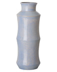 Emissary Double Bamboo Blue Ceramic Vase