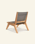 HiTeak Draper Teak Outdoor Sling Chat Chair