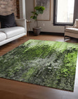 Addison Rugs Dust Echo Green Washable Indoor-Outdoor Rug