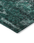 Addison Rugs Dust Echo Teal Washable Indoor-Outdoor Rug