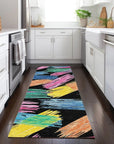 LOOMLAN Rugs Elain Black Washable Indoor-Outdoor Rug
