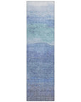 LOOMLAN Rugs Elien Blue Washable Indoor-Outdoor Rug