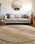 LOOMLAN Rugs Elien Brown Washable Indoor-Outdoor Rug