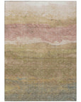 LOOMLAN Rugs Elien Brown Washable Indoor-Outdoor Rug