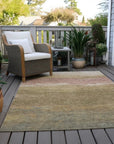 LOOMLAN Rugs Elien Brown Washable Indoor-Outdoor Rug