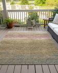 LOOMLAN Rugs Elien Brown Washable Indoor-Outdoor Rug