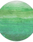 LOOMLAN Rugs Elien Green Washable Indoor-Outdoor Rug
