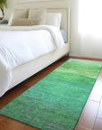LOOMLAN Rugs Elien Green Washable Indoor-Outdoor Rug