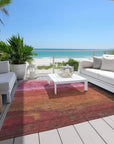 LOOMLAN Rugs Elien Pink Washable Indoor-Outdoor Rug