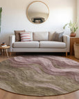 LOOMLAN Rugs Elion Brown Washable Indoor-Outdoor Rug