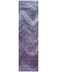LOOMLAN Rugs Elion Purple Washable Indoor-Outdoor Rug