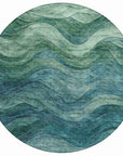 LOOMLAN Rugs Elion Teal Washable Indoor-Outdoor Rug