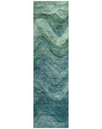 LOOMLAN Rugs Elion Teal Washable Indoor-Outdoor Rug