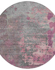 LOOMLAN Rugs Elon Pink Washable Indoor-Outdoor Rug