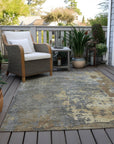 Eloril Brown Washable Indoor-Outdoor Rug
