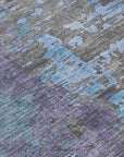 Eloril Teal Washable Indoor-Outdoor Rug