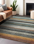 Elyn Brown Washable Indoor-Outdoor Rug