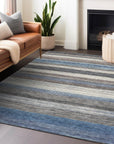 Elyn Denim Washable Indoor-Outdoor Rug