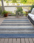 Elyn Denim Washable Indoor-Outdoor Rug