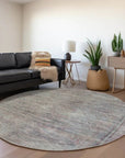 LOOMLAN Rugs Emalisse Gray Washable Indoor-Outdoor Rug