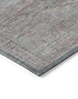 LOOMLAN Rugs Emalisse Gray Washable Indoor-Outdoor Rug
