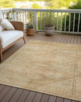 LOOMLAN Rugs Emalisse Ivory Washable Indoor-Outdoor Rug