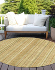 LOOMLAN Rugs Emberith Gold Washable Indoor-Outdoor Rug