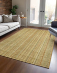 LOOMLAN Rugs Emberith Gold Washable Indoor-Outdoor Rug