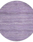 Faerain Purple Washable Indoor-Outdoor Rug