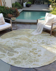 Faerara Gold Washable Indoor-Outdoor Rug