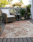 Faerara Orange Washable Indoor-Outdoor Rug