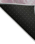 Faerara Pink Washable Indoor-Outdoor Rug